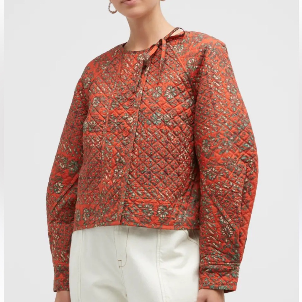 Ulla Johnson quilted boxy jacket. Size small